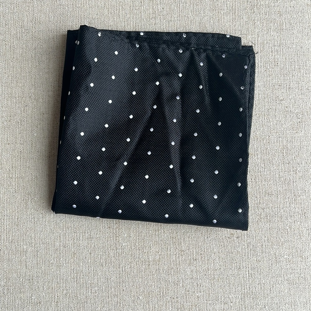 Black & White Polka Dot Pocket Square